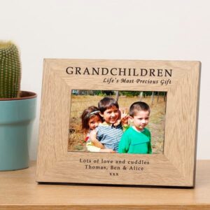Personalised Grandchildren Photo Frame 7 by 5