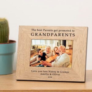 Grandparents Photo Frame | Quality Personalised Frame for 7 by 5 Photo