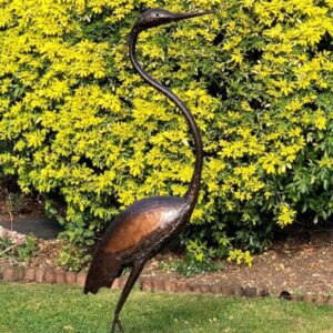 Heron Sculptures for the Garden - Stunning Black Headed Herons