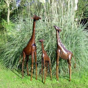 Giraffe Garden Sculptures - Majestic Fairtrade Statues by Faraway Finds