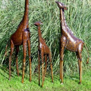 Giraffe Garden Sculptures - Majestic Fairtrade Statues by Faraway Finds