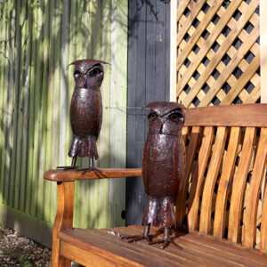 Small and Large Faraway Finds Owl Sculptures