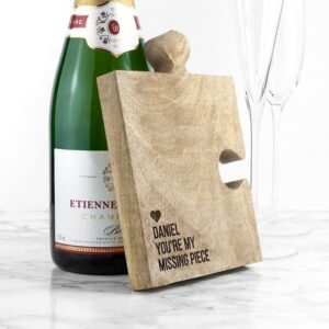 Romantic Bottle Coaster - Jigsaw Missing Piece Coaster