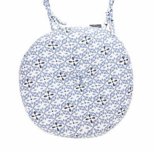Geometric Blue Round Cushions | Ascalon Garden or Home