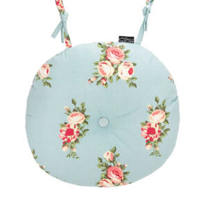Blue Floral Round Cushions | Ascalon Garden Seat Pads