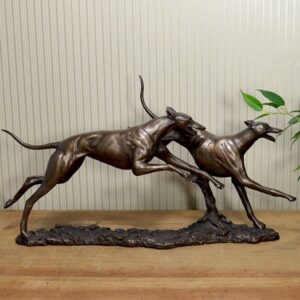 The Winner Racing Greyhounds Sculpture