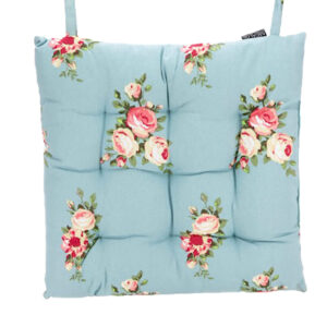 Blue Floral Seat Pads | Two or Four