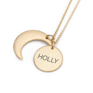 Sun and Moon Personalised Necklace for Her