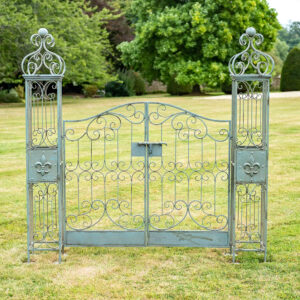Vintage French Gates - Distressed Antique Blue