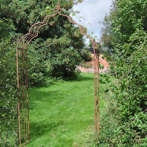 Vintage Garden Arch - Charming Ornamental Rusty Arch