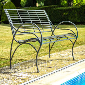 Amalfi Metal Garden Bench