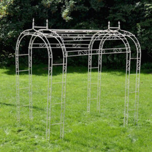 Fleur-De-Lys Arch Tunnel in a Cream Finish