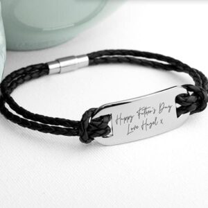 Personalised Handwriting Mens Bracelet - Stylish and Super Personal