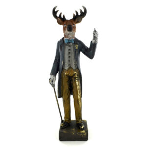 Quirky Stag Sculpture Dapper Stag on the Town Sculpture