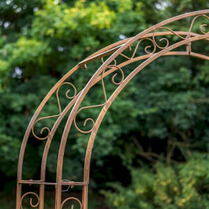 Rusty Iron Brown Finish Rustic Arch