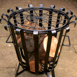 Poppy Forge Solid Steel Brazier in Antique Black