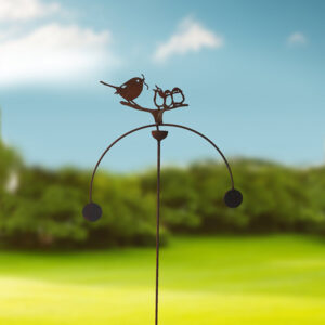 Balancing Garden Birds - Poppy Forge Double Disc Wind Rockers