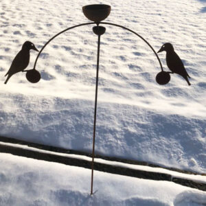 Poppy Forge Bird Feeder Wind Rocker - Double Disc Spinner