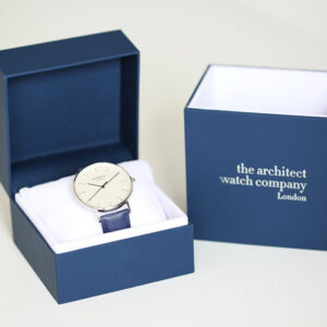 Blue Architect Zephyr Engraved Watch for Him