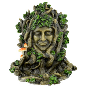 Lady Ent Wall Plaque - Leafy Lady Juniper Wall Art & Bird Feeder