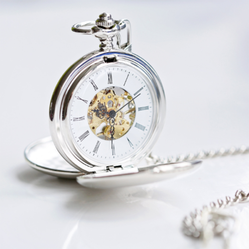 Pocket Watch Engraved - Dual Opening With Handwritten Message Pocket Watch Engraved - Dual Opening With Handwritten Message
