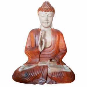 Hand Carved Buddha Sculpture | 40cm Teaching Transmission Pose