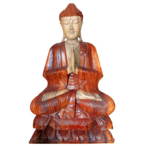 Hand Carved Buddha Welcome Statue 80cm