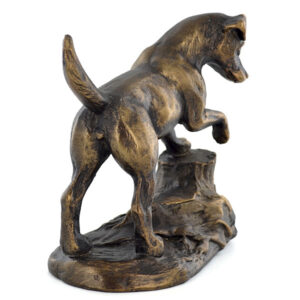 Bronze Effect Sculpture of a Jack Russell