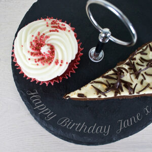 Personalised Double Tier Slate Cake Stand