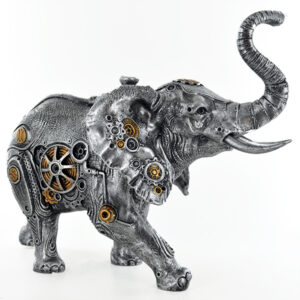 Steampunk Elephant Sculpture Fantasy - Intricately Styled Elephant