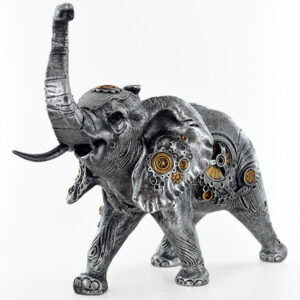 Steampunk Elephant Sculpture for Fantasy Lovers