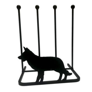 Boot Rack for Dog Lovers - Poppy Forge Alsatian 2 Pair Boot Rack