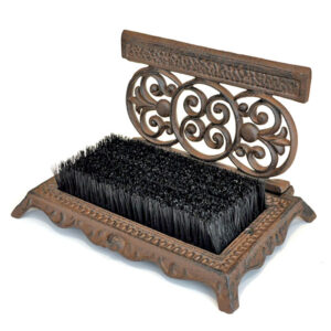 Cast Iron Ornate Boot Brush | Decorative, Traditional & Practical