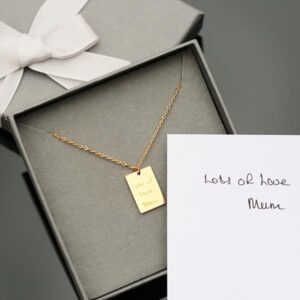 Contemporary Own Handwriting Necklace - Unique Just To You