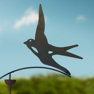 Swallow in Flight Poppy Forge Single Ball Wind Rocker