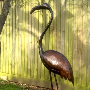 Flamingo Garden Sculpture - Hand-Crafted Fair Trade Statue