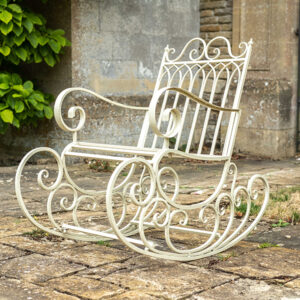 Gothic Rocking Chair - Vintaged Cream