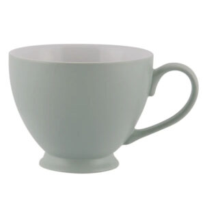 PLINT Leaf Green Teacups | Six Handmade Stoneware Cups