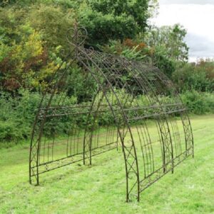 Long Gothic Garden Tunnel Antique Bronze Finish