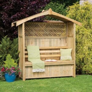 Hampshire Wooden Arbour with Storage Box