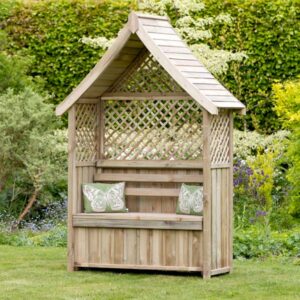 Norfolk Garden Arbour | Wooden Arbour with Storage Box