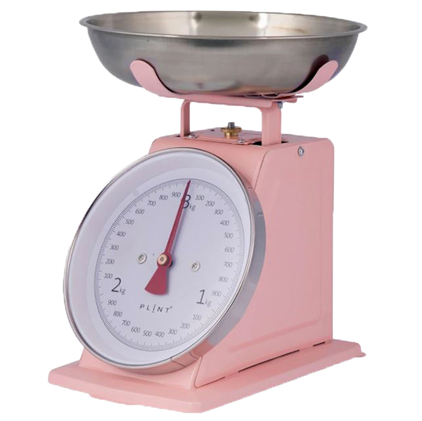Red Kitchen Scales Retro Plint Mechanical Weighing Scales