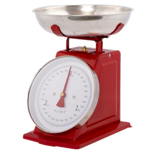 Red Retro Weighing Scales by PLINT