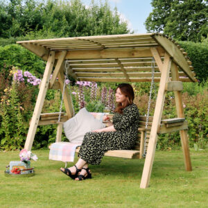 Two Seat Wooden Swing Seat