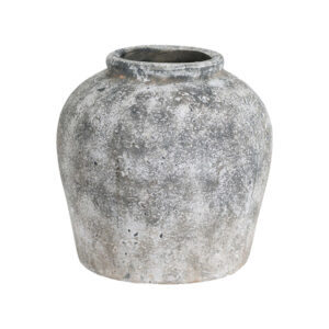 Stone Effect Ceramic Vase | Earthy Handcrafted Large Vase