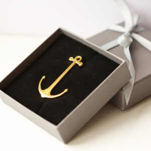 Golden Book Anchor Engraved