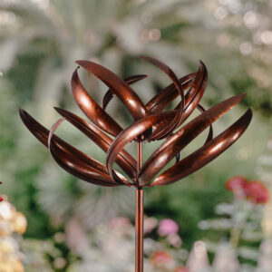 Graceful Wind Spinner | Fascinating Bronze Two Sail Burghley