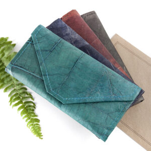 Jungley Leaf Leather Womens Envelope Purses