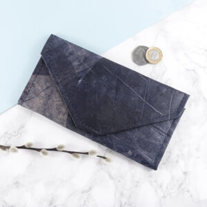 Leaf Leather Midnight Blue Womens Envelope Wallet