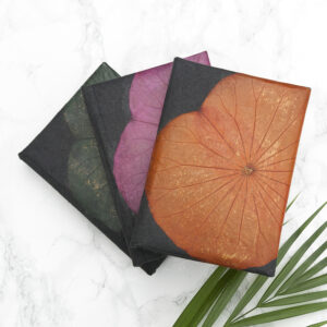 Lotus Leaf A6 Notebooks Handcrafted Leaf Leather